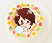 【mkのゲーム実況ch】丸型写真ケーキ 5号 15cm 1