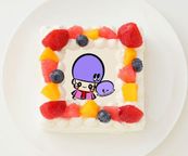 【アジーンTV】四角型写真ケーキ 5号 15cm 1