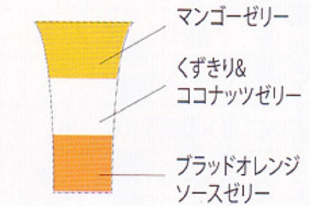 3層デザート ジュレパフェ 6号 6個入り 3