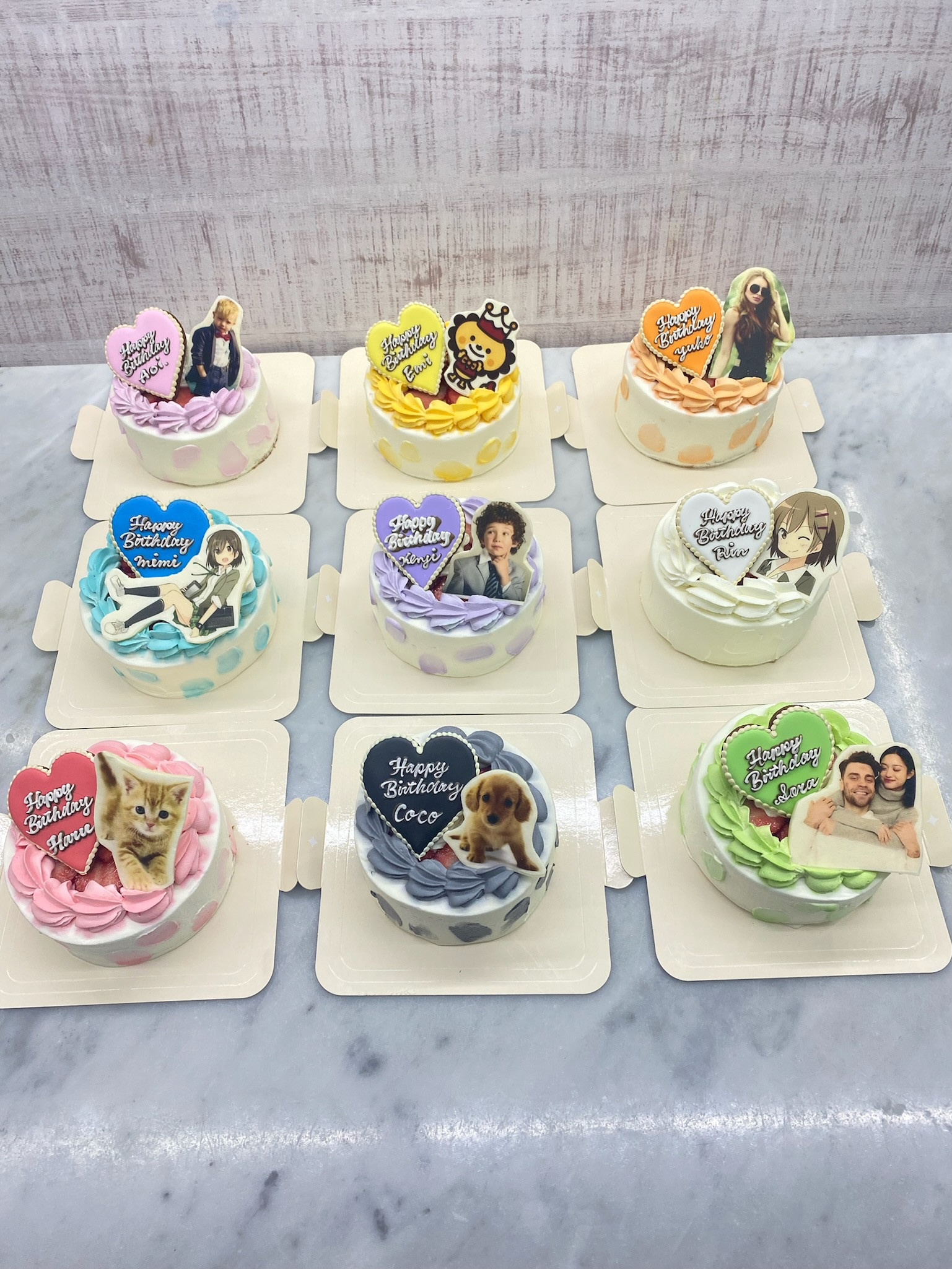 選べる9色！推しカラーアイシング＆写真ケーキ 4号（NENE cafe） | Cake.jp