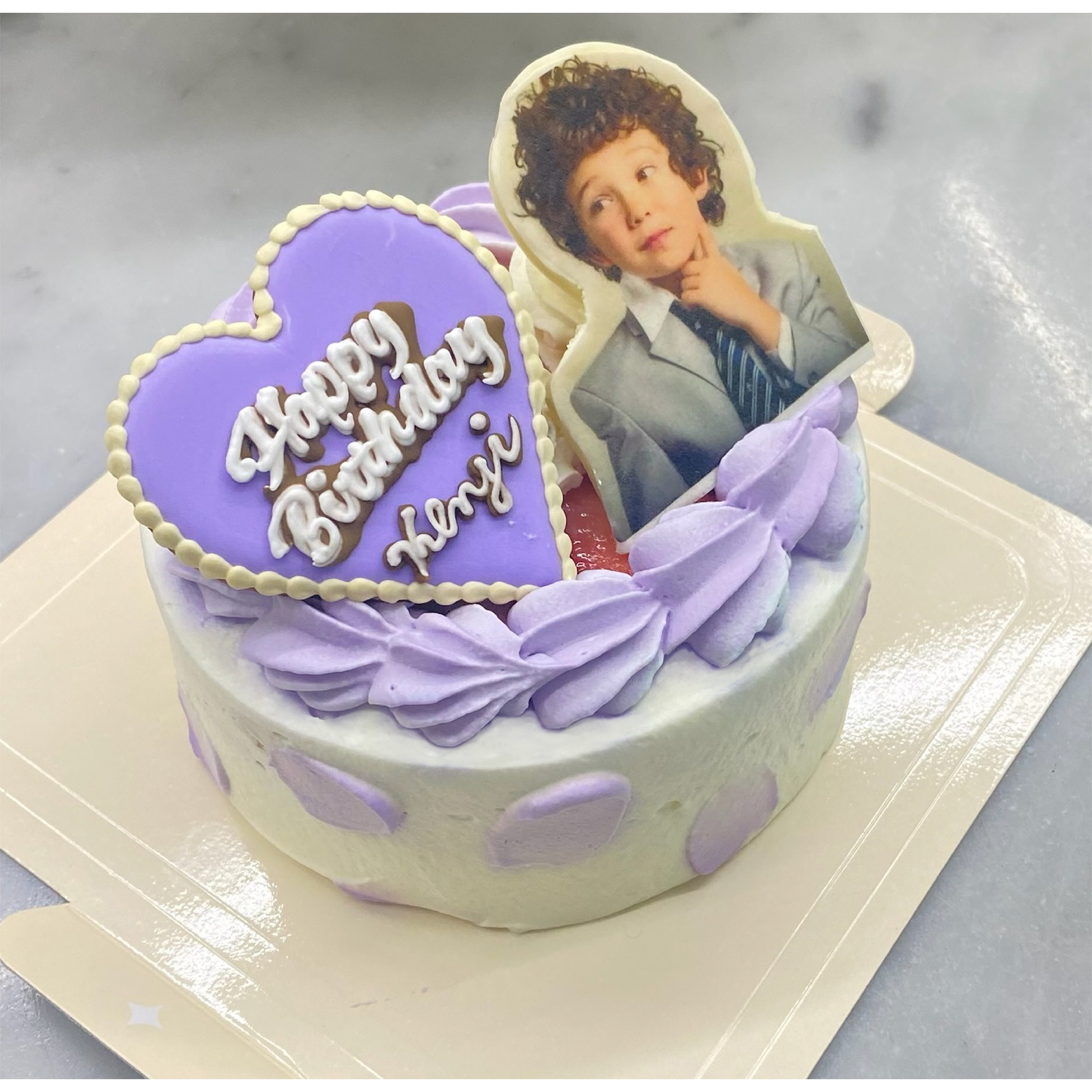 選べる9色！推しカラーアイシング＆写真ケーキ 5号（NENE cafe） | Cake.jp