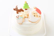 クリスマスケーキ2021 アイシングクッキーの苺ショートケーキ 5号 15cm 1