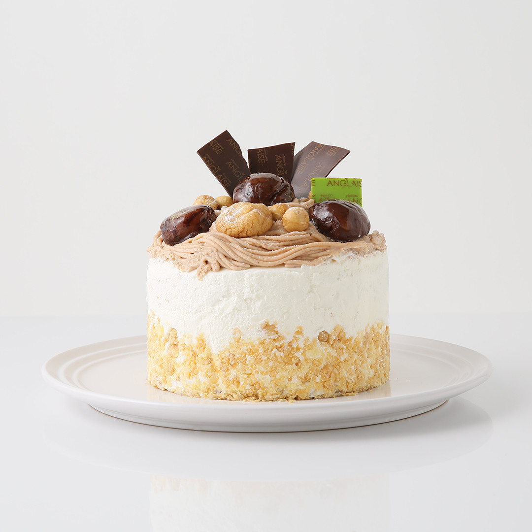モンブランバースデー 6号 18cm（ﾊﾟﾃｨｽﾘｰｱﾝｸﾞﾚｰｽﾞ*ﾌｨｰﾕ） | Cake.jp