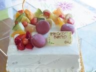 愛知県名古屋市近辺 配送限定 パーティー用大型ケーキ スクエア 21cm×21cm 1