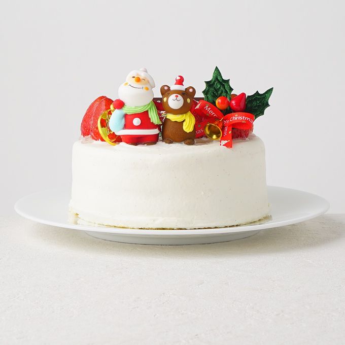 【お菓子工房アントレ】いちごのクリスマスショートケーキ 5号 4