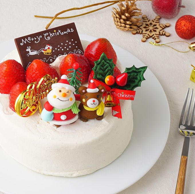 【お菓子工房アントレ】いちごのクリスマスショートケーキ 5号 1