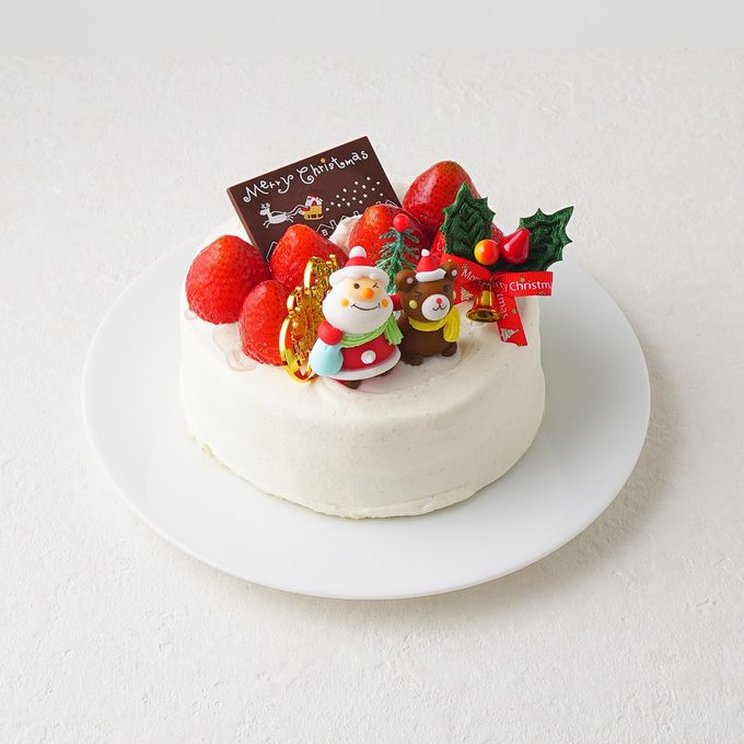 【お菓子工房アントレ】いちごのクリスマスショートケーキ 5号 2