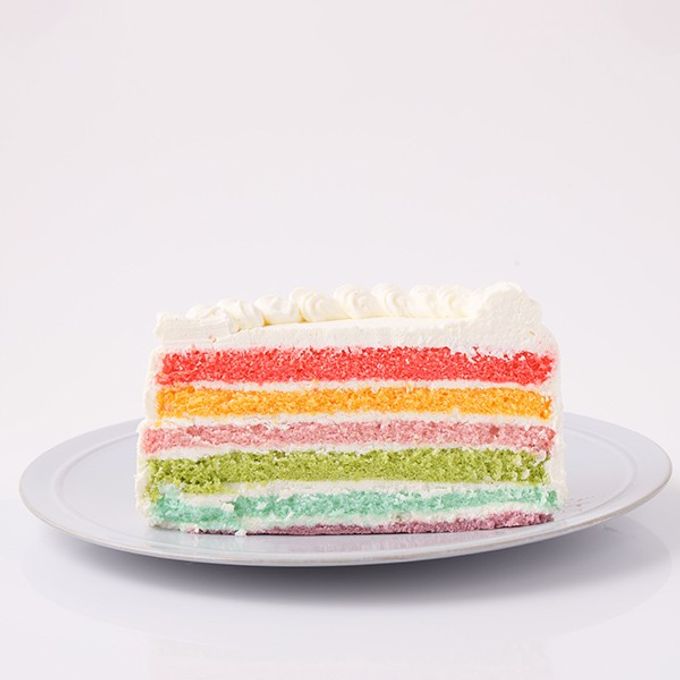 かわいい萌え断ケーキ♪ レインボーケーキ 5号 15cm 5