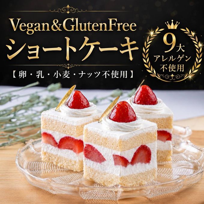 ヴィーガンショートケーキ４コ入り《ヴィーガンスイーツ》 1