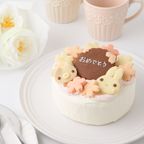 天然色素・国産小麦粉と安心食材☆季節のうさくまケーキ☆桜☆ 4号 12cm 2