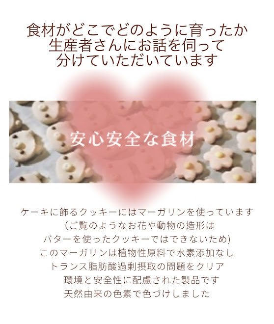 アレルギー対応】卵・乳除去可能 国産小麦粉と安心材料＊うさぎの