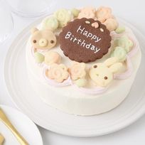 天然色素・国産小麦粉と安心材料☆季節のうさくまケーキ☆ばらの庭☆ 5号 15cm 