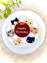 《アレルギー対応》天然色素・国産小麦粉と安心食材★ねこのクッキーデコレーション★卵乳除去可能 5号