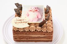 【横浜の人気店・ナッシュカッツェ】スクエア型フォトチョコ生クリームデコレーションケーキ 9cm 2