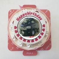 お祝い写真ケーキ5号生クリーム
