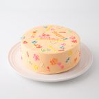 色が選べる韓国風落書きケーキ 5号《センイルケーキ》 2