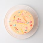 色が選べる韓国風落書きケーキ 5号《センイルケーキ》 3