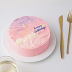 色味が選べる デザインセンイルケーキ 夕焼け 6号 1
