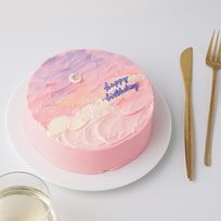 色味が選べる デザインセンイルケーキ 夕焼け 4号