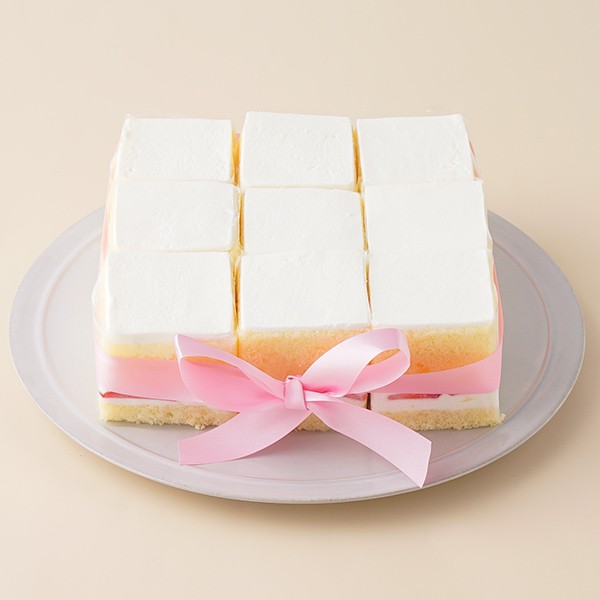 アルバムキャレケーキ 15cm×15cm（洋菓子ナポレオン） | Cake.jp