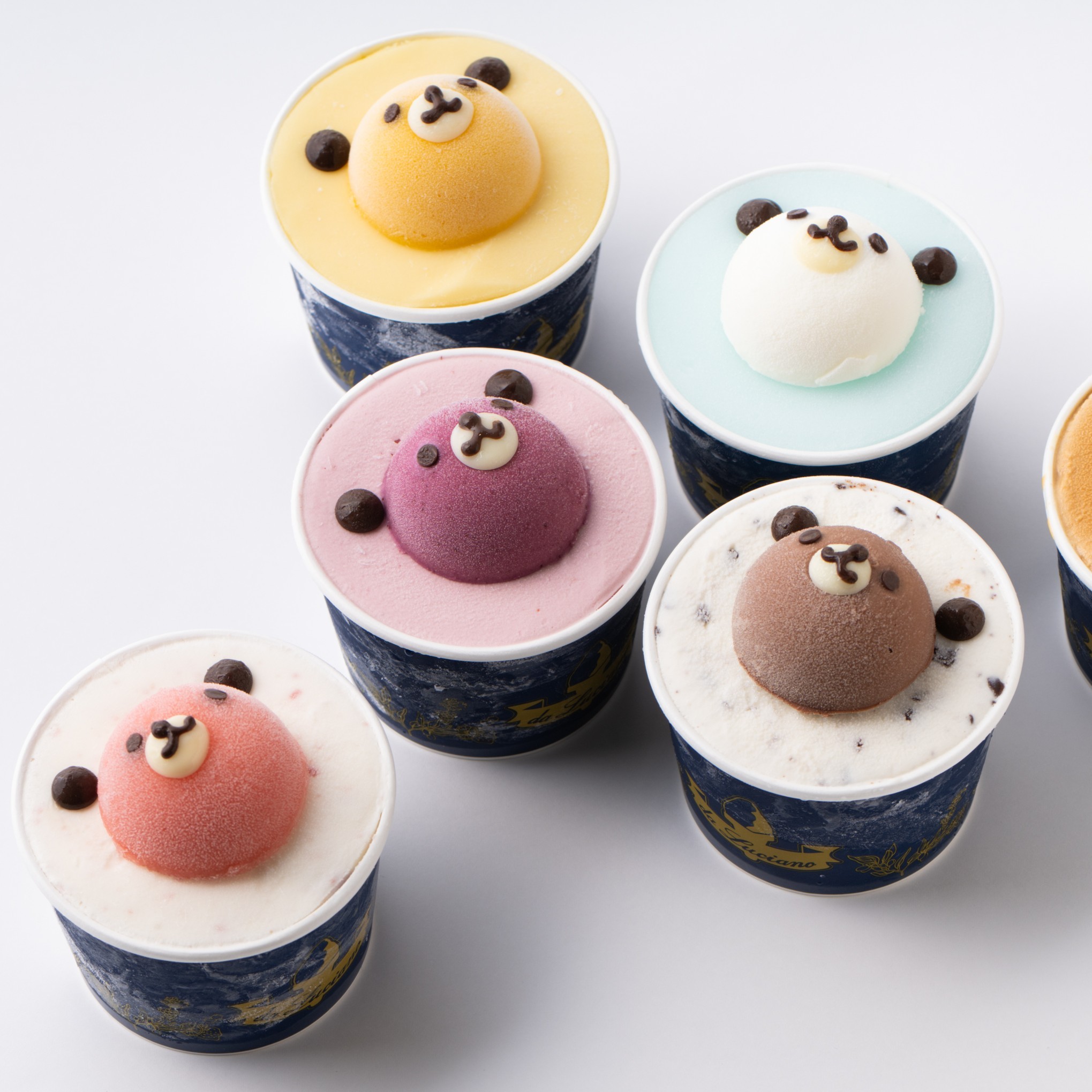 ダルチアーノ カップアイスケーキ 虹色こぐま 6個セット（da Luciano