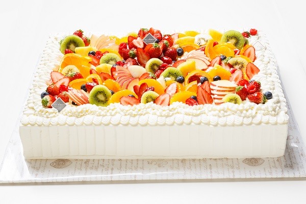 冷蔵直接配送 東京都23区内 パーティ用 苺デコレーションケーキ 長方形