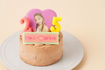 じょにーの誕生日ケーキ チョコ生クリームケーキ 4号 2