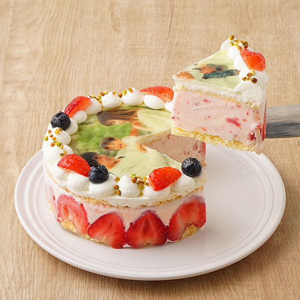 いちごの写真アイスケーキ 5