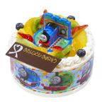 キャラデコお祝いケーキきかんしゃトーマス 生クリームショートケーキ 5号 15cm cd-thomas-cream 2