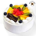 アレルギー対応 卵不使用 フレッシュフルーツ乗せ生クリームショートケーキ 4号 12cm cream-4-noegg 1