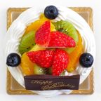 フレッシュフルーツ乗せ生クリームショートケーキ 3号 9cm cream-3 3