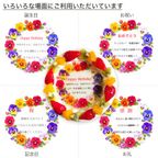 誕生花ケーキ メッセージプリント フレッシュ生クリームのフルーツデコレーションケーキ 4号 12cm cream-4-flower 3