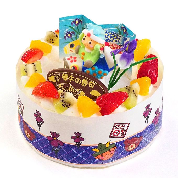 こどもの日ケーキ フレッシュ生クリームのデコレーションケーキ 8号 24cm cream-8-ko   1