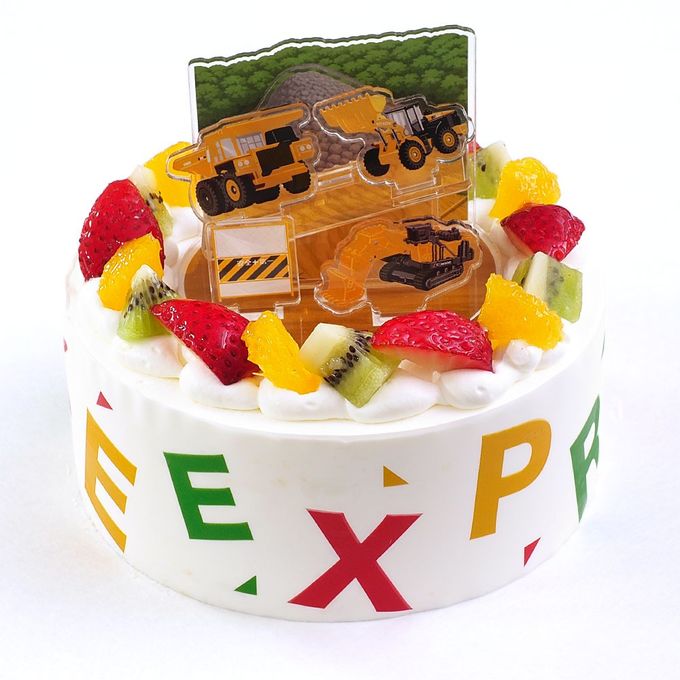 デコスタトミカはたらく車 生クリーム 5号 15cm ds-juki-cream-5 こどもの日2026 1