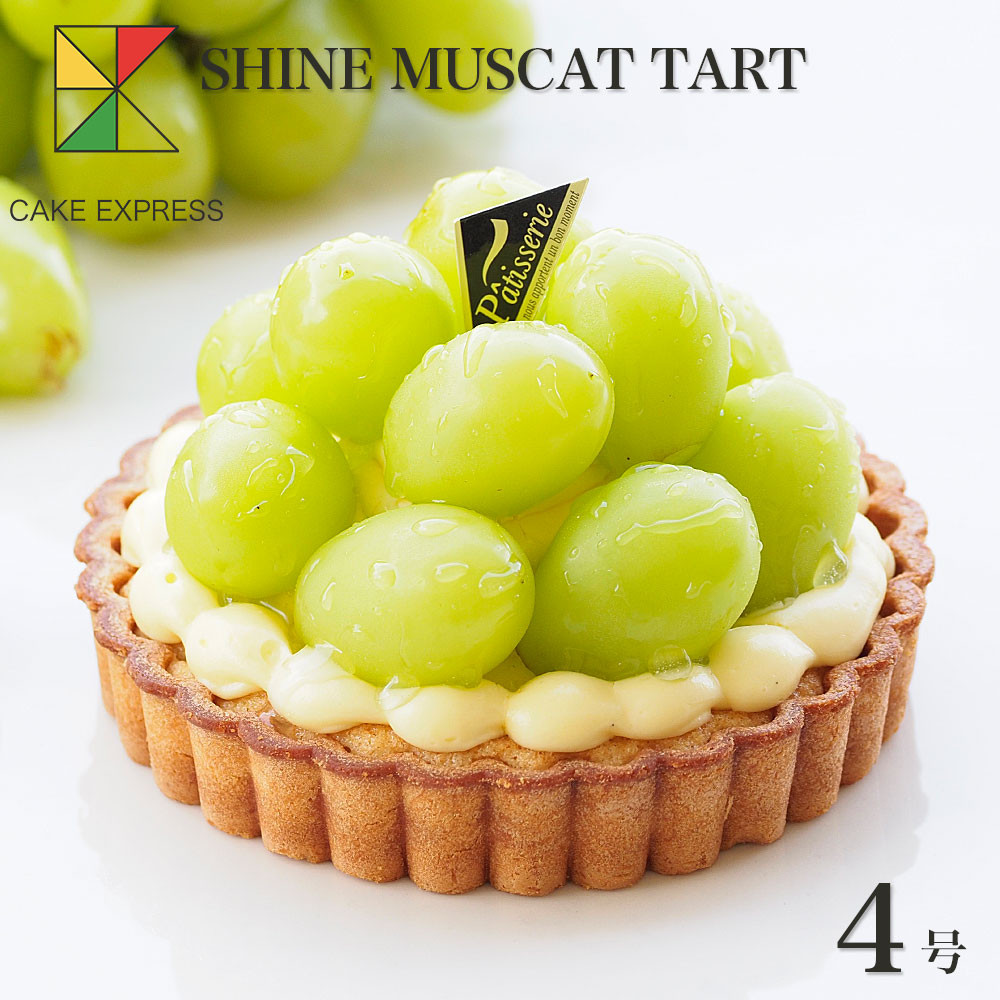 大粒シャインマスカットタルト 4号 12cm 2～3名様用 shine-muscat-tart-4（CAKE EXPRESS）