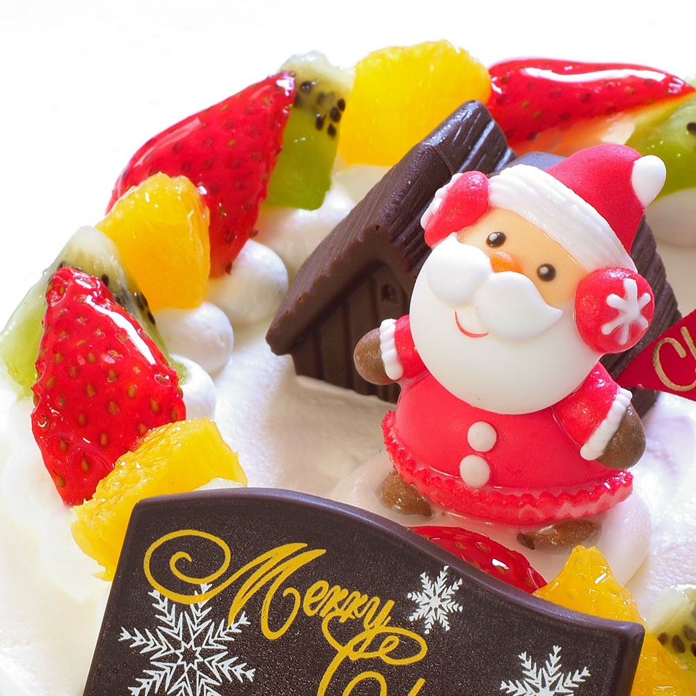 クリスマスケーキ フレッシュフルーツ乗せ生クリームショートケーキ 5
