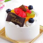 フレッシュフルーツ乗せ生クリームショートケーキ 3号 9cm cream-3 1