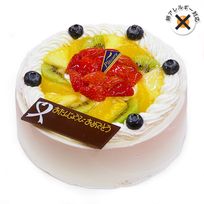 アレルギー対応 卵不使用 フレッシュフルーツ乗せ生クリームショートケーキ 6号 18cm cream-6-noegg