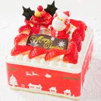 クリスマスケーキ スクエア型 イチゴ生クリーム 4号 11.5×11.5cm square-4-xmas クリスマス2023 2