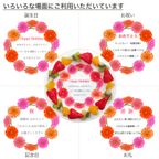 アレルギー対応 卵不使用 誕生日花ケーキ メッセージプリント フレッシュ生クリームのフルーツデコレーションケーキ 4号 12cm cream-4-flower-noegg 3