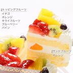 フレッシュフルーツ乗せ生クリームショートケーキ 4号 12cm cream-4 5