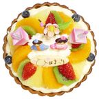 ひな祭りケーキ フルーツタルト 6号 18cm tart-6-hina 3