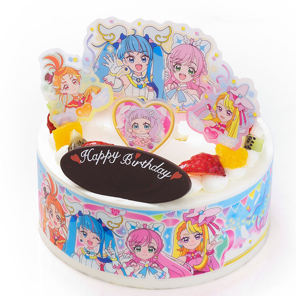 キャラデコパーティーケーキ ひろがるスカイ！プリキュア 生クリーム