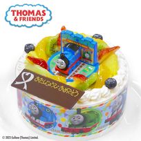 キャラデコお祝いケーキきかんしゃトーマス 生クリームショートケーキ 5号 15cm cd-thomas-cream