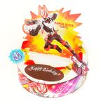 キャラデコパーティーケーキ 仮面ライダーギーツ 生クリームショートケーキ 5号 15cm cd-geats-cream 2