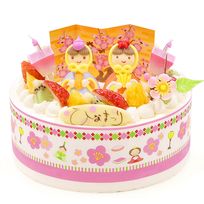 ひな祭りケーキ フレッシュ生クリームのショートケーキ 5号 15cm cream-5-hina