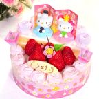 ひな祭りケーキ ハローキティ 段飾りいちご生クリーム 5号 15cm cream-5-hdan-hk ひな祭り2026 1
