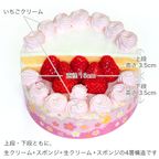 ひな祭りケーキ 段飾りいちご生クリーム 5号 15cm cream-5-hdan ひな祭り2026 4