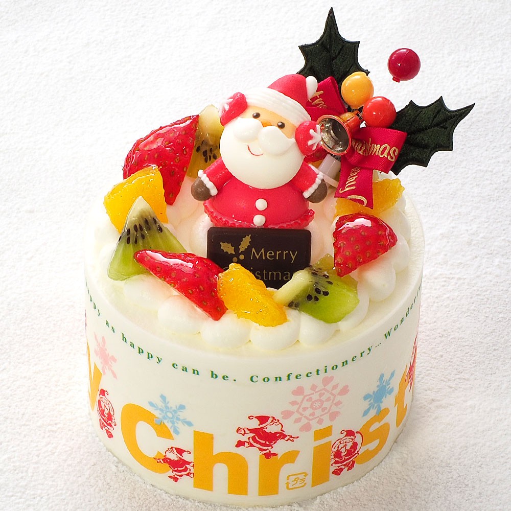 クリスマスケーキ フレッシュフルーツ乗せ生クリームショートケーキ 3
