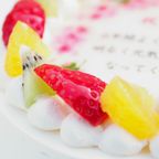アレルギー対応 卵不使用 春のお祝い桜ケーキ メッセージプリント フレッシュ生クリームのフルーツデコレーションケーキ 6号 18cm cream-6-spring-noegg 6